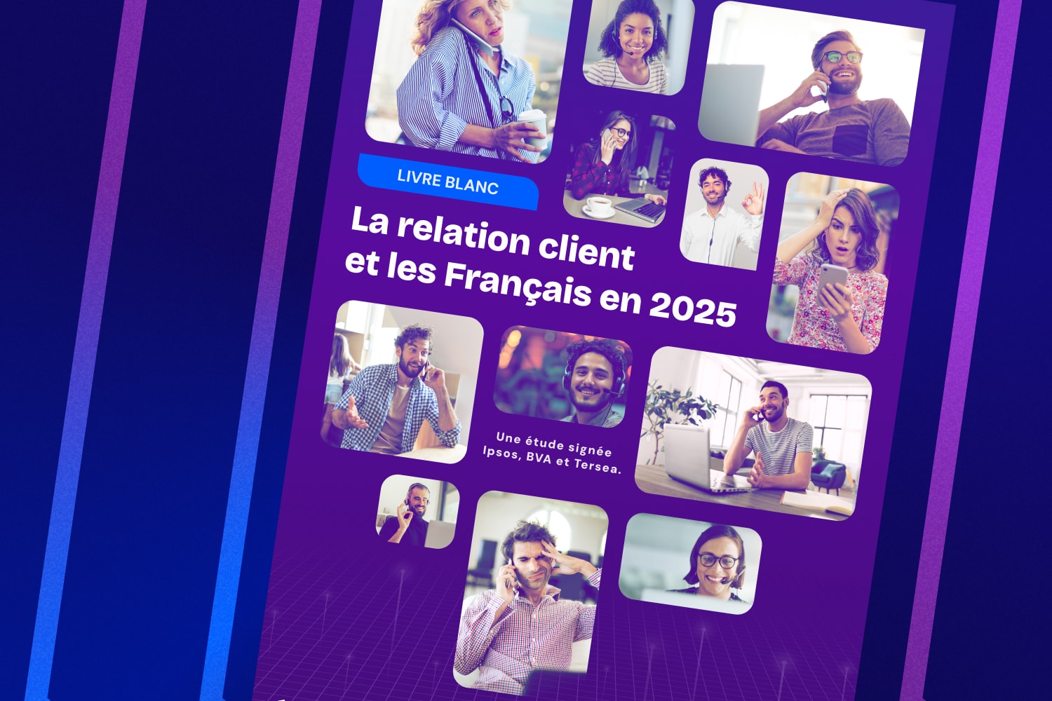 Couverture livre blanc la relation client et les Français